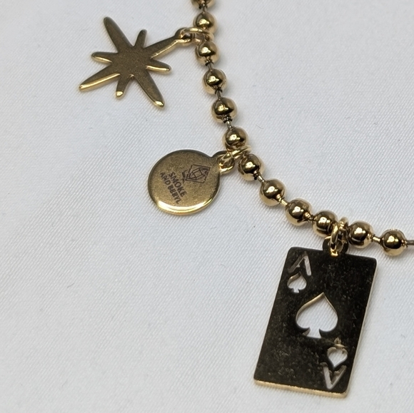 Charm Bracelet - Artisan - Gold Plated Hypoallergenic Stainless Steel D047 - Picture 7 of 10